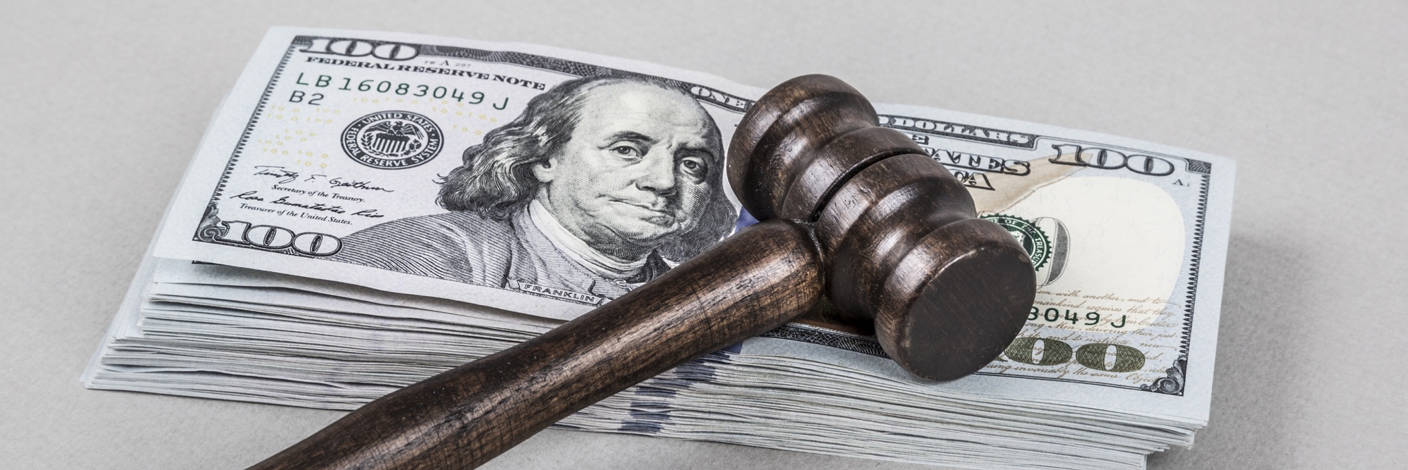picture of money and gavel